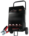 Manual Wheel Battery Charger And Engine Starter, 6V/12V, 300 Amp Jump Start, 60 Amp Fast Charge
