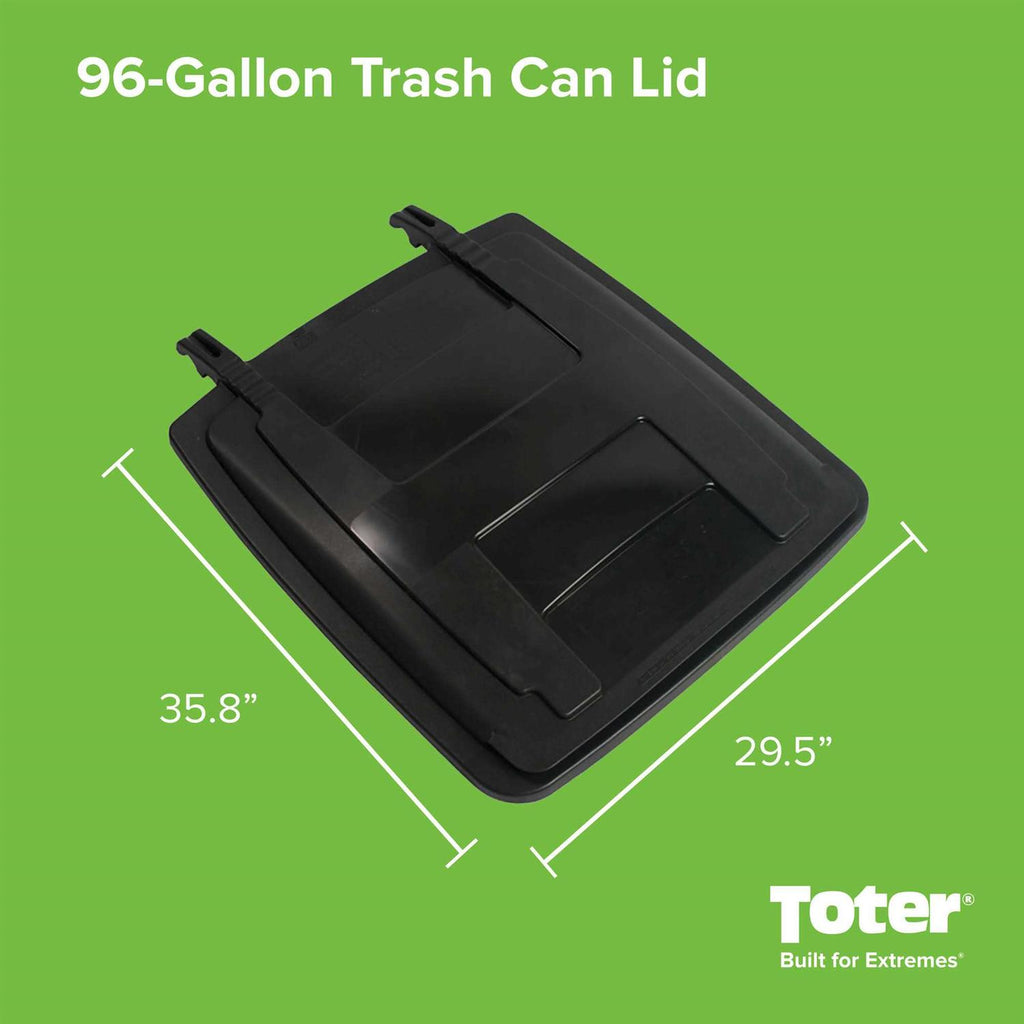Toter Replacement Lid Kit For 96 Gallon Two-Wheel Trash Cans - 25596 79296