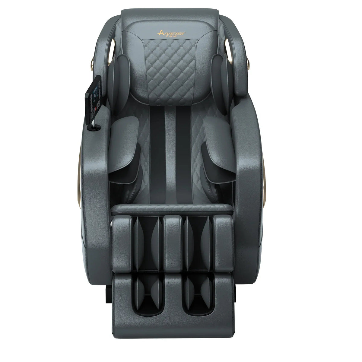 4D Zero Gravity Full Body Shiatsu Massage Chair With 58in SL Track - Premium Black Leather