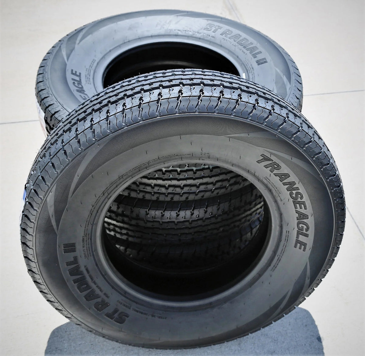 Transeagle ST Radial II Steel Belted Trailer Tires, ST205/75R15 107/102L Load Range D 8 Ply - Pair of 2