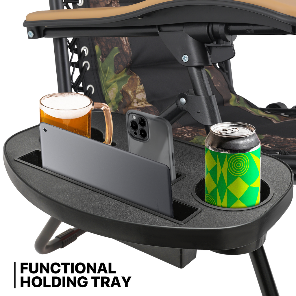 MoNiBloom Zero Gravity Reclining Chairs Set Of 2 With Canopy Shade And Headrest, Black - 330 lbs