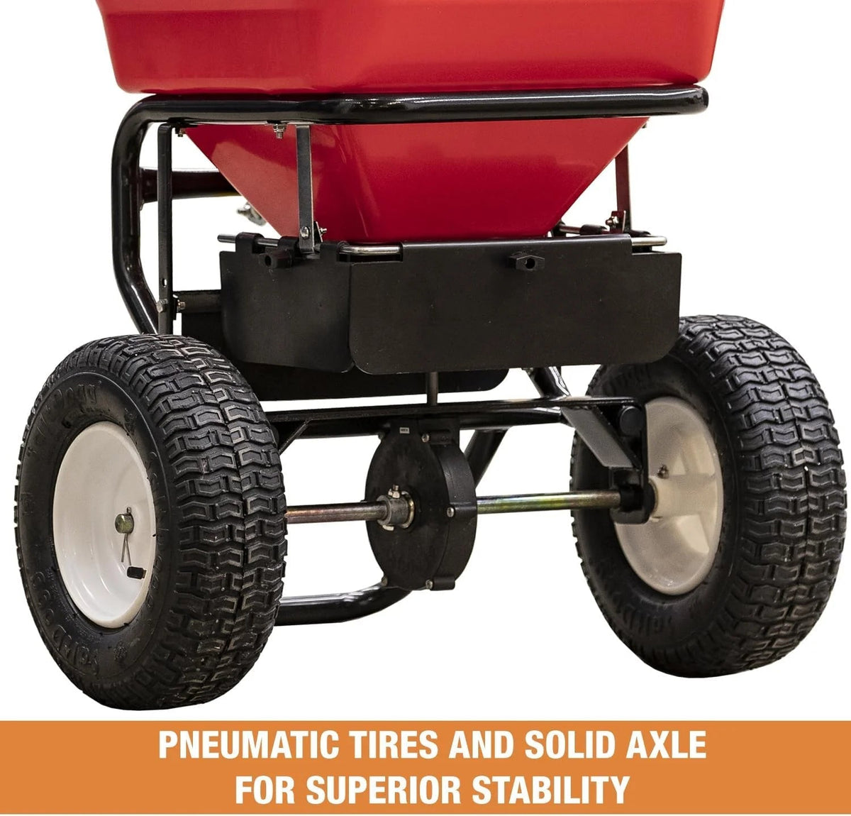 100-Lb Walk-Behind Push Spreader For Grass Seed, Salt, De-Icer And Fertilizer