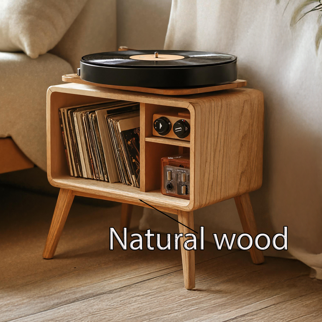 Classic Record Player Stand For Living Room, Bedroom, Office - view 6