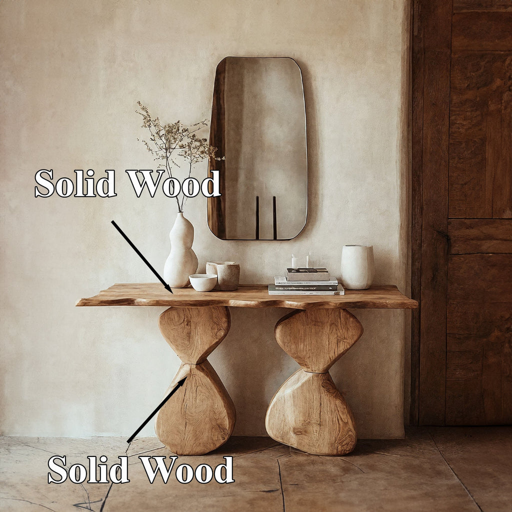 Entryway Console Table Solid Wood - view 5