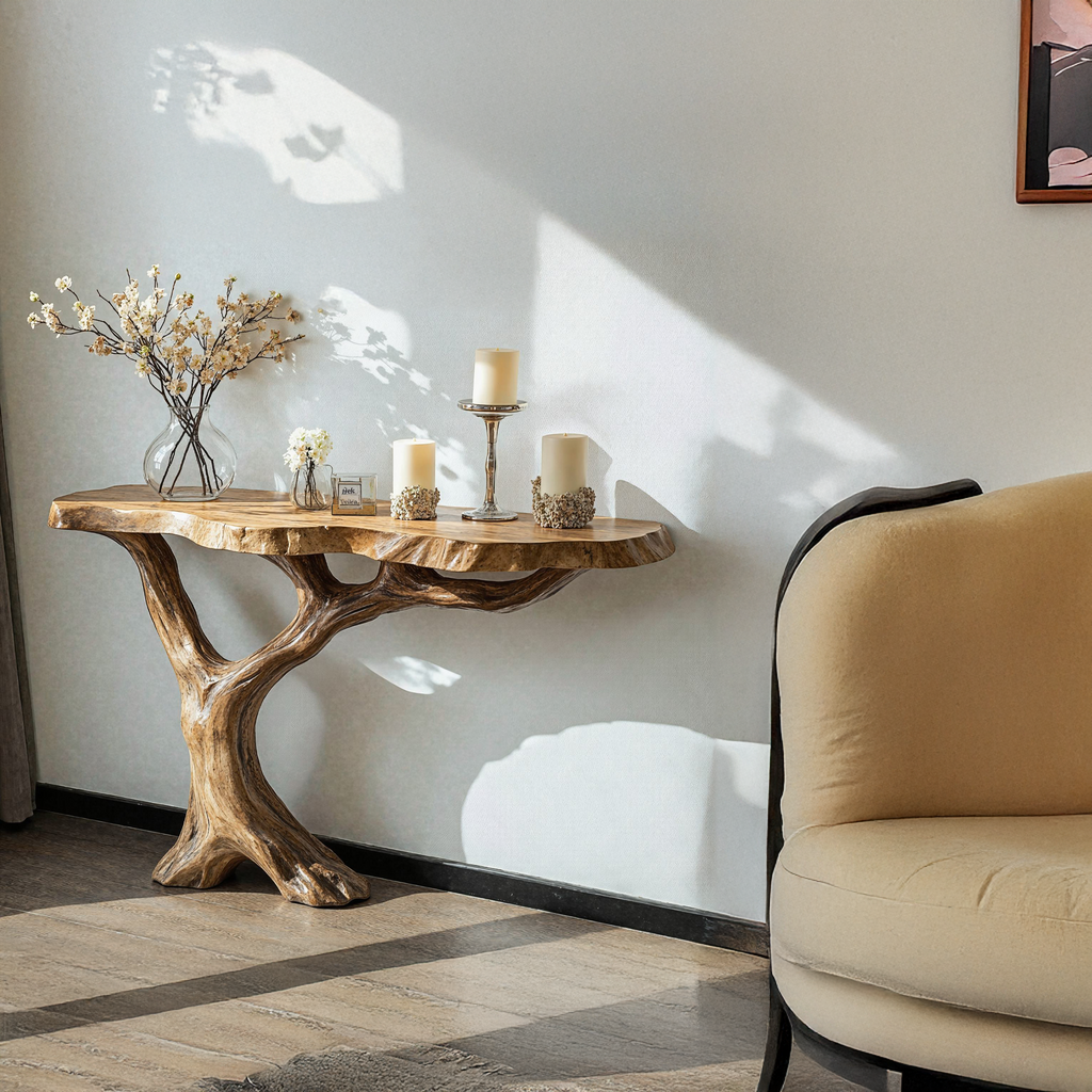 Farmhouse Console Table For Cozy Hallway Decor - view 2