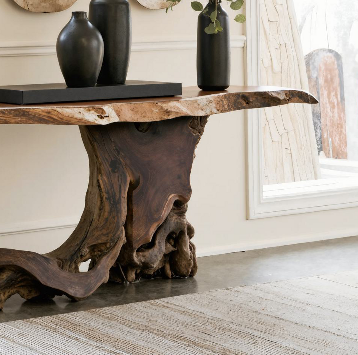 Cantilevered Console Table Unique Decor - view 4