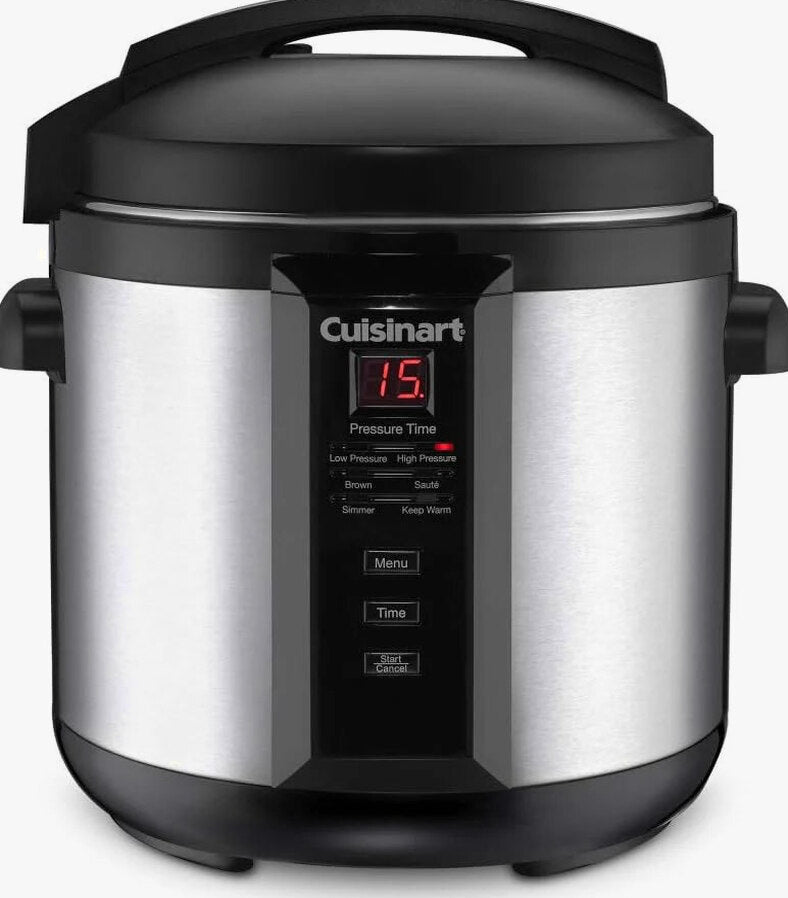 Cuisinart 6-Quart Electric Pressure Cooker, Stainless Steel, 1000 Watts - CPC-600N1