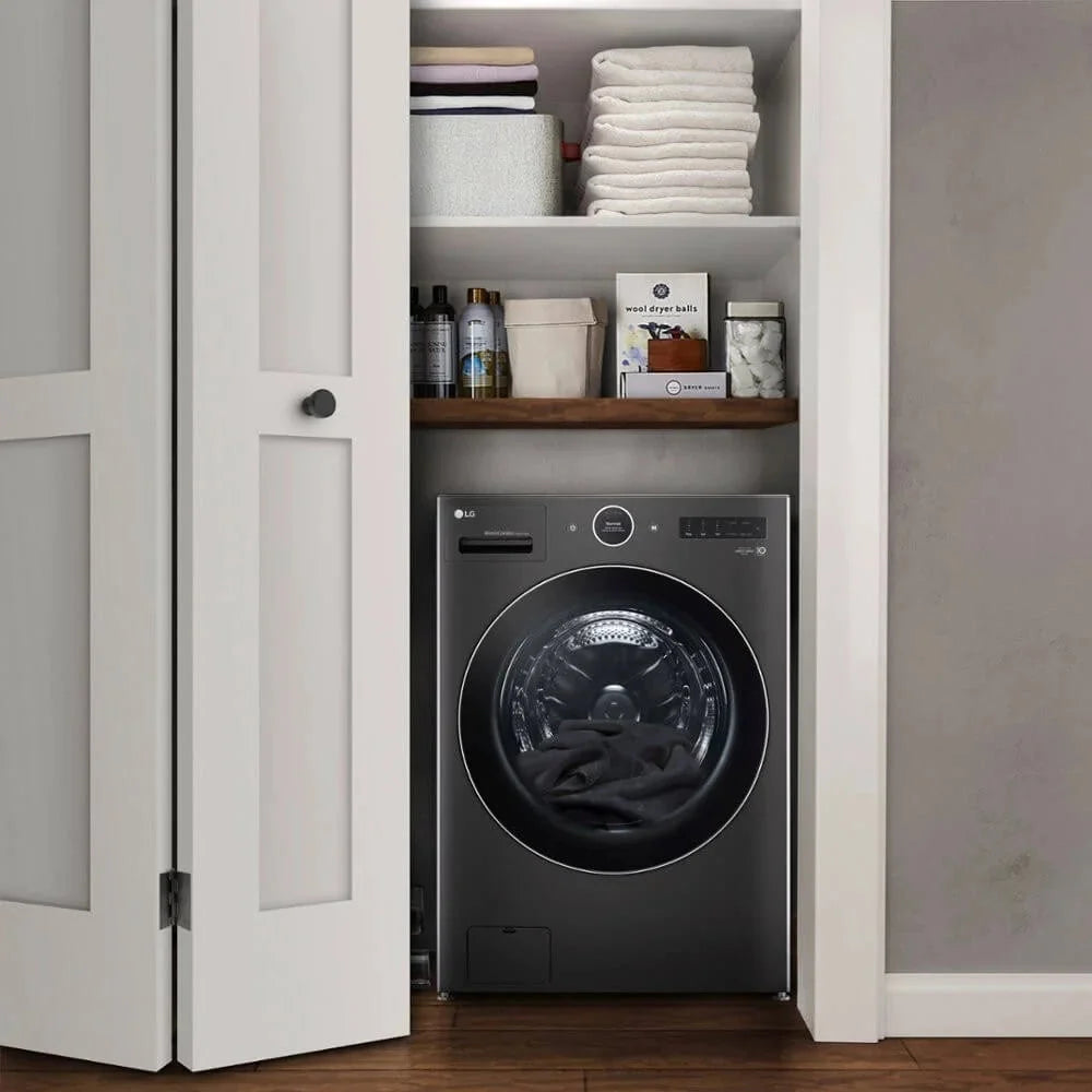 LG 5 Cu. Ft. Black Steel Electric All-in-One Washer Dryer Combo