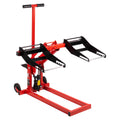 Adjustable Riding Lift Jack, 300lb Capacity, Safety Lock, Non-Slip Wheels And Handle