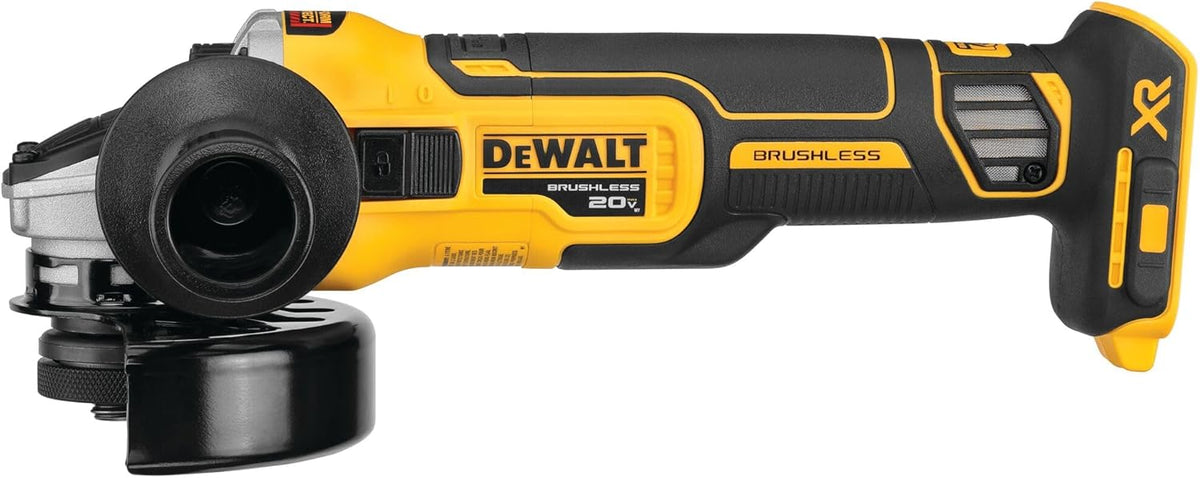 20V XR Angle Grinder With Spring Braking Device And Sliding, 4-1/2 Inches, Just The Tool
