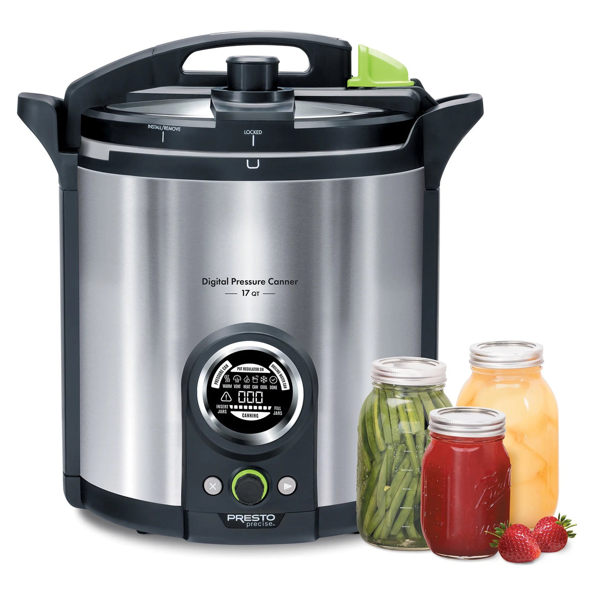 Presto 17 Qt Stainless Steel Electric Pressure Canner, Silver - 02152
