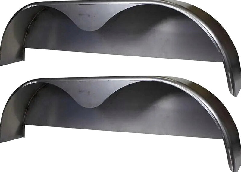 Steel Tandem-Axle Trailer Fender 72 x 10-3/4 in, 2-Pack - Welded Back Plate Design
