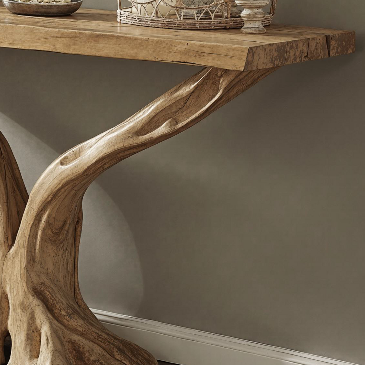 Classic Farmhouse Console Table For Living Room - view 4
