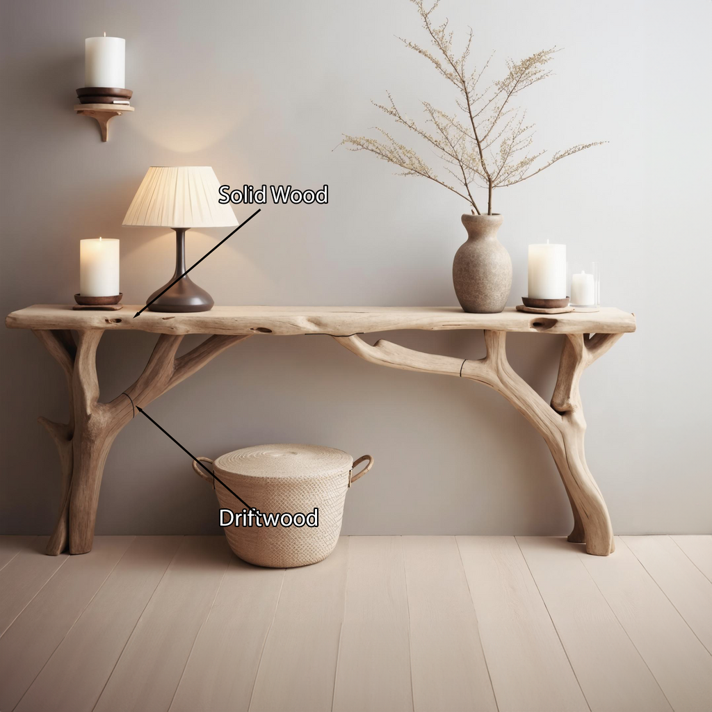 Decorative Wooden Entryway Table Handcarfted Table