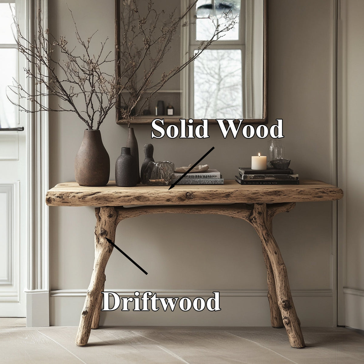 Curve Console Table Handcraft - view 5