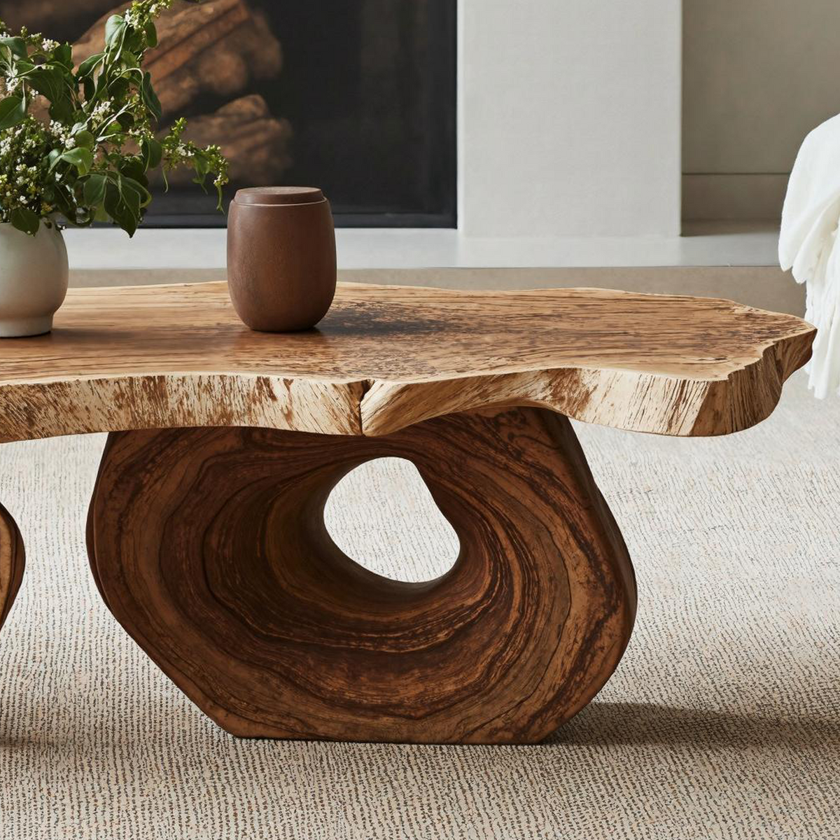 Antique Wood Coffee Table For Vintage Home Interiors - view 4