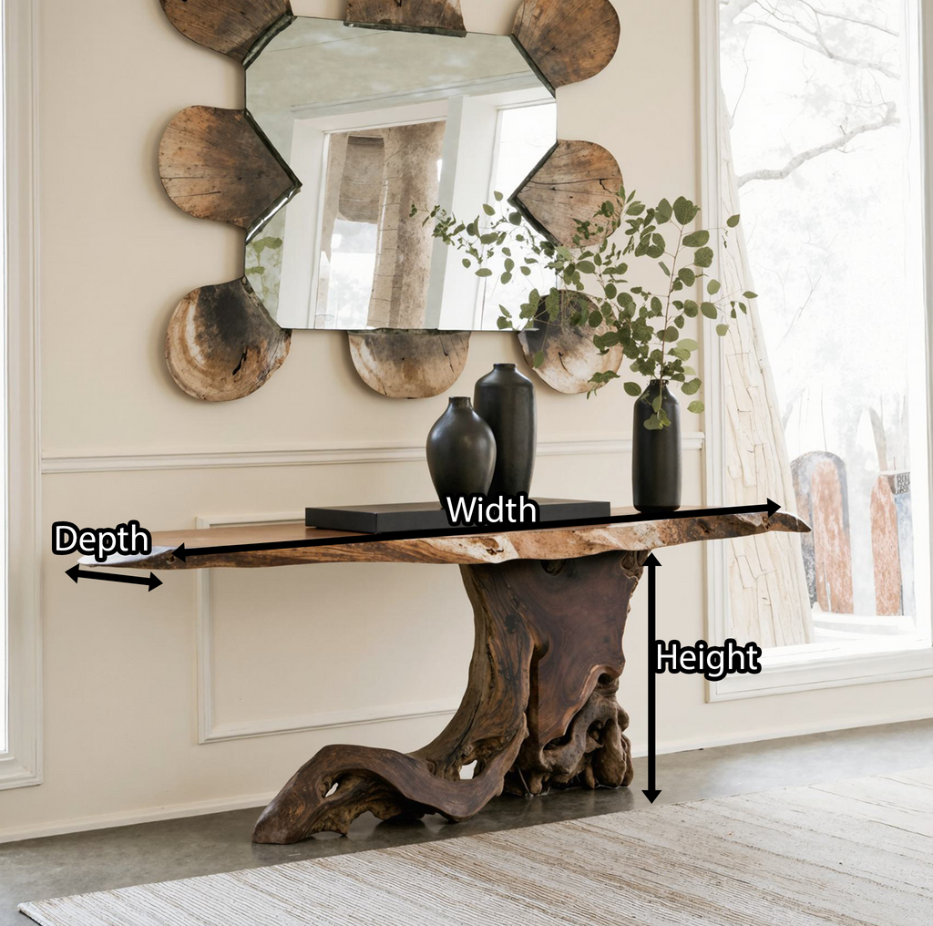 Cantilevered Console Table Unique Decor - view 5