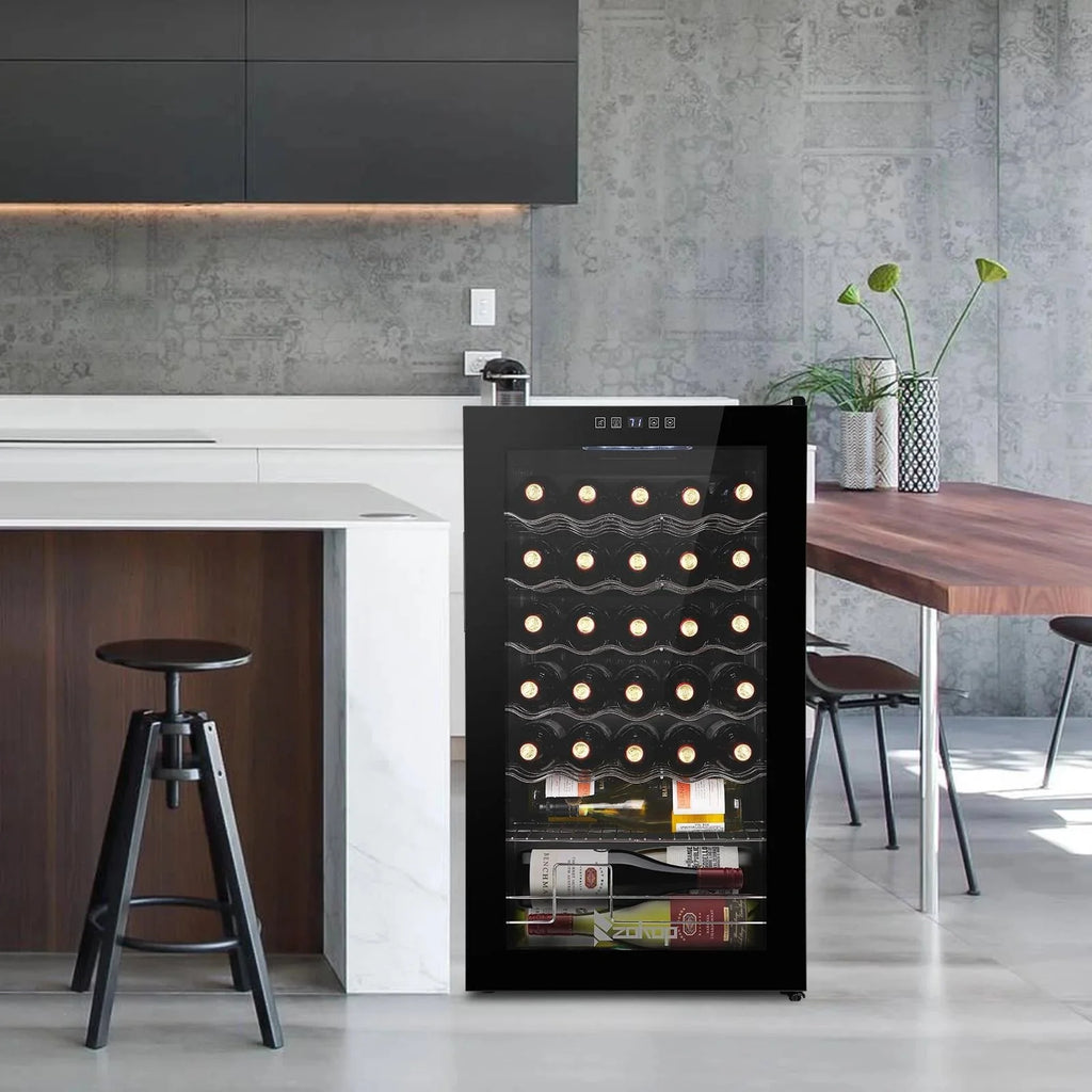 Ktaxon 18 Bottle Compressor Wine Cooler, 1.8 Cu.Ft, 52L - Freestanding