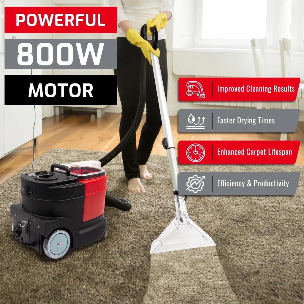 SunMax Carpet And Upholstery Extractor Cleaning Machine, 1.07 HP, 3.7-Gal Tank