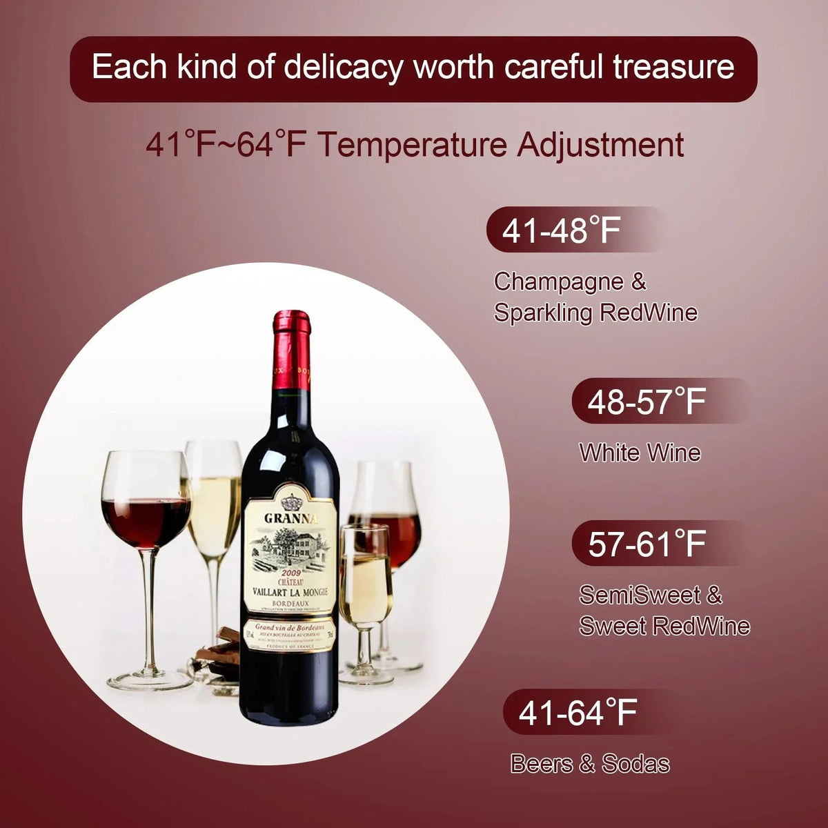 Ktaxon 18 Bottle Compressor Wine Cooler, 1.8 Cu.Ft, 52L - Freestanding