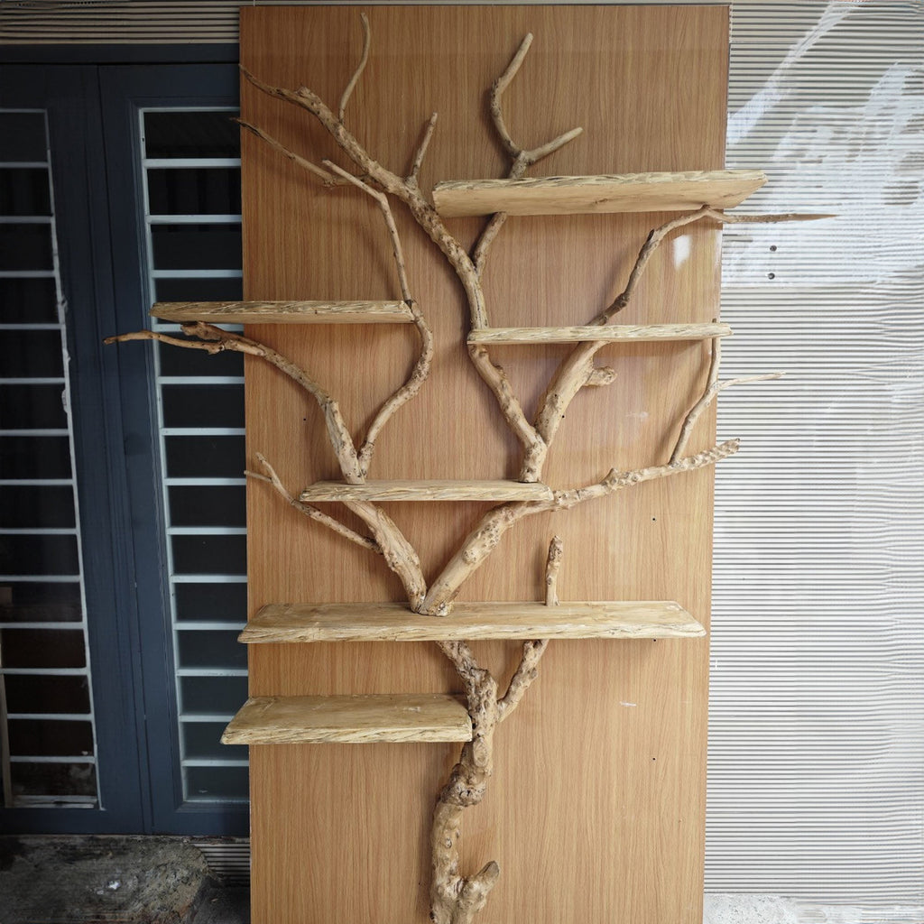 Elegant Wild Mulberry Tree Bookshelf Floating Shelves Live Edge - view 7