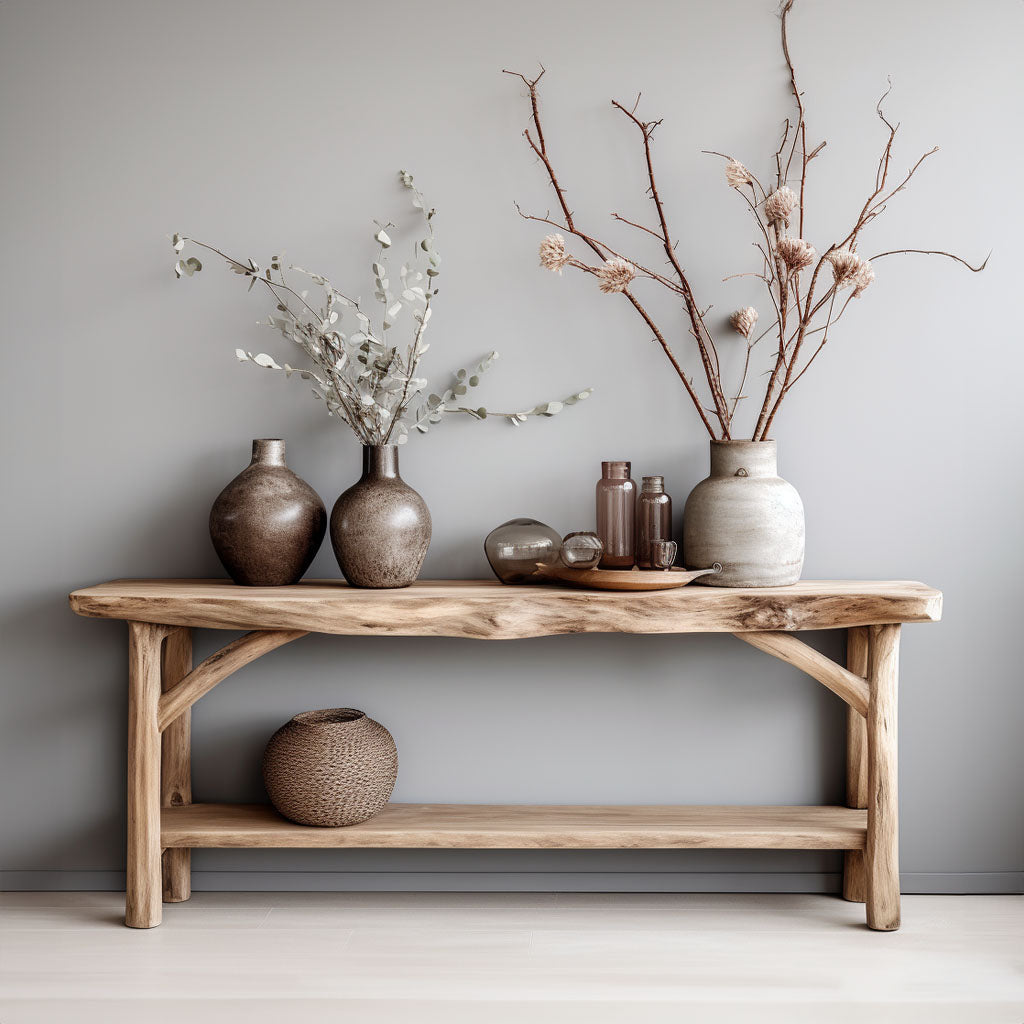 Custom Farmhouse Console Table For Rustic Home Decor - view 3