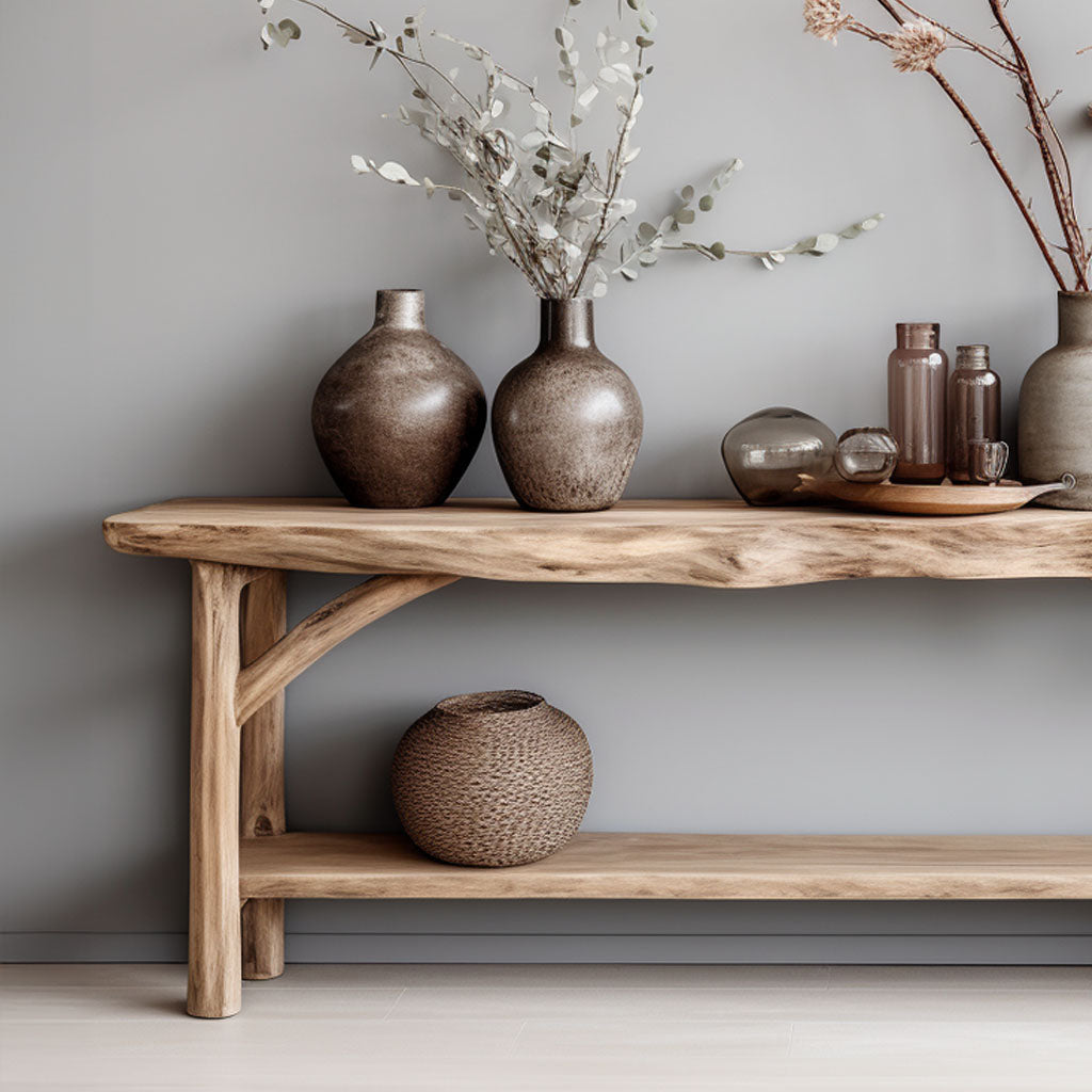 Custom Farmhouse Console Table For Rustic Home Decor - view 2