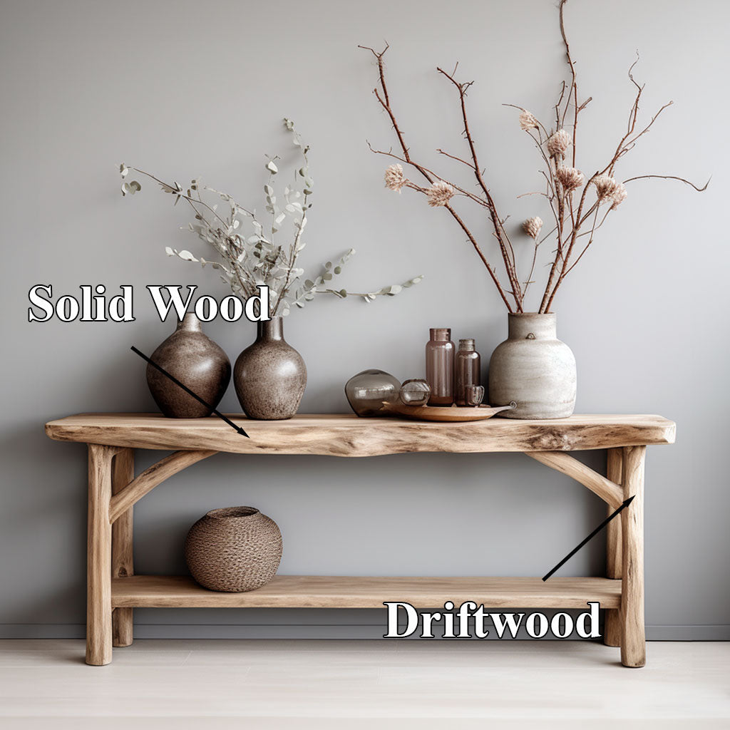 Custom Farmhouse Console Table For Rustic Home Decor - view 5