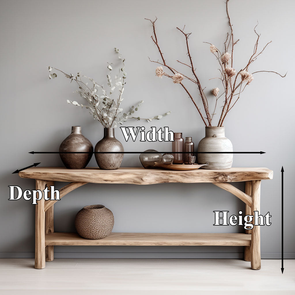 Custom Farmhouse Console Table For Rustic Home Decor - view 4