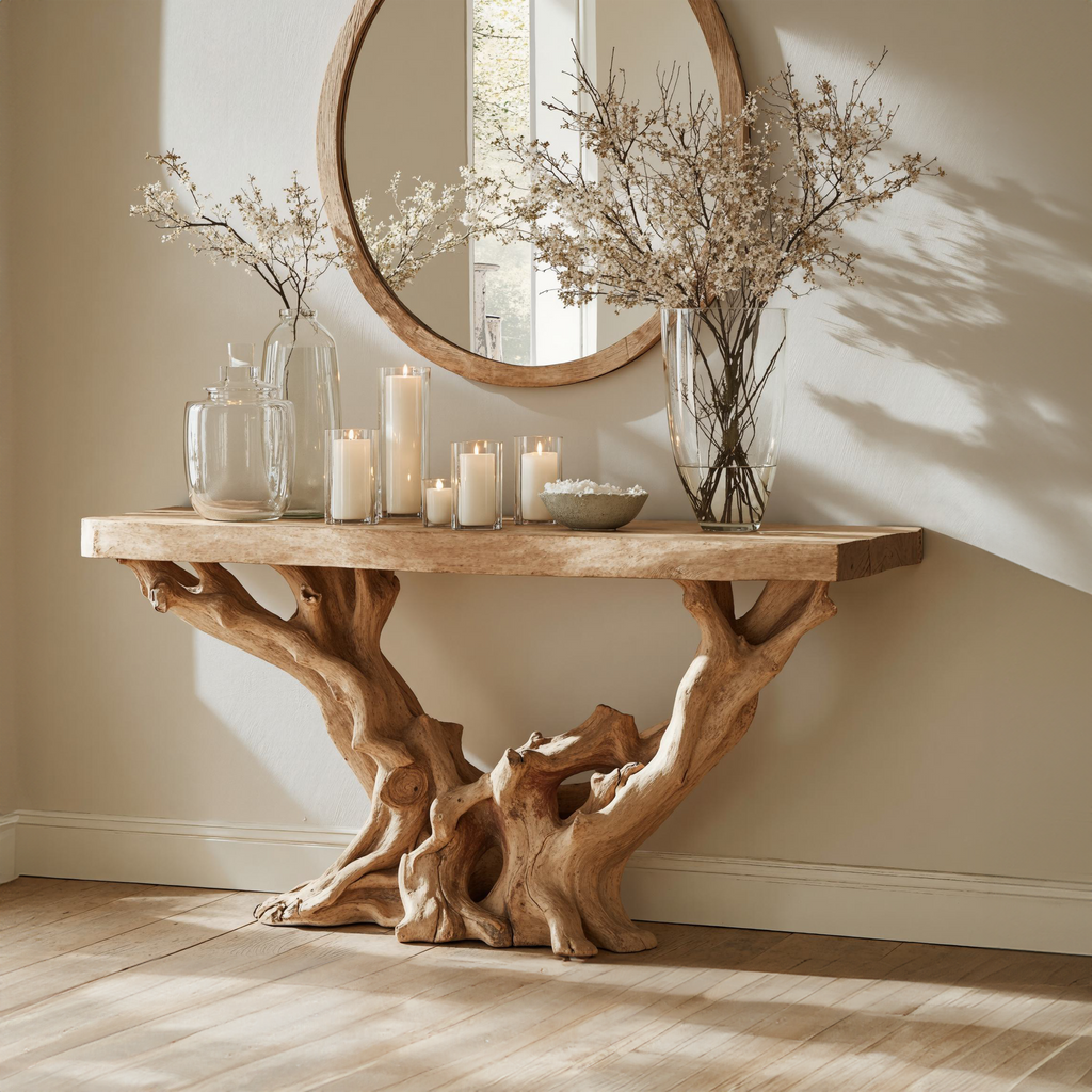 Farmhouse Console Table Home Decor - view 3