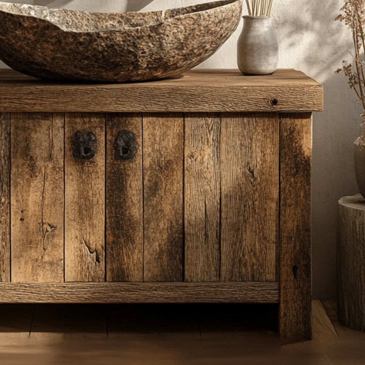 Bathroom Rustic Vanity Reclaimed Wood Home Decor Christmas Gift - view 4