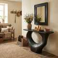 Console Table Unique Art Solid Wood Handmade Narrow Wood - view 4
