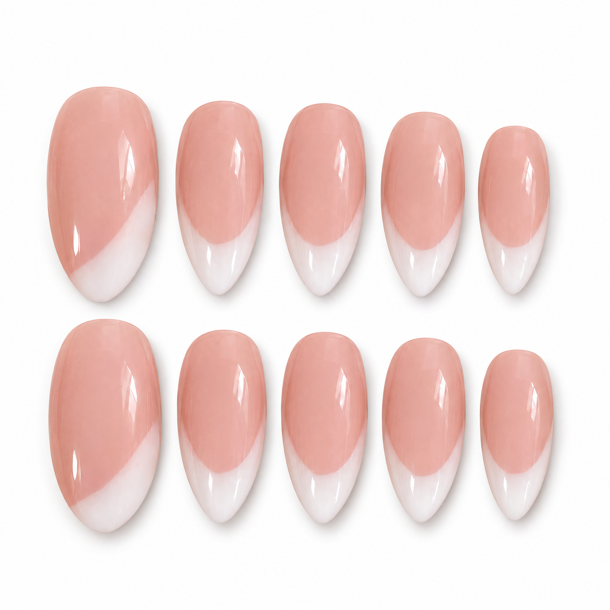 Milky Nude Natural French Press On Nails