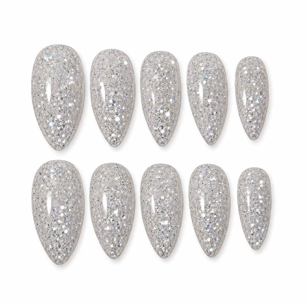 Holographic Sugar Glitter Press On Nails