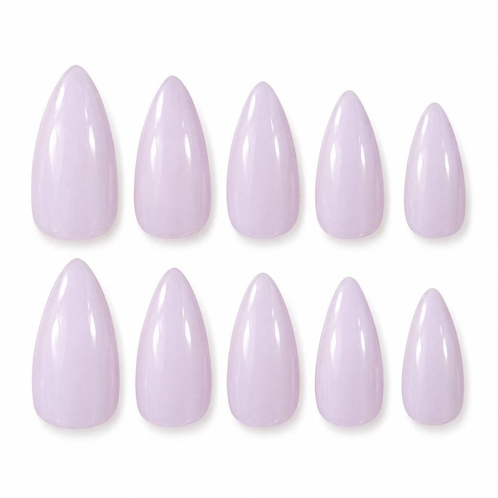 Lavender Milk Almond Press On Nails