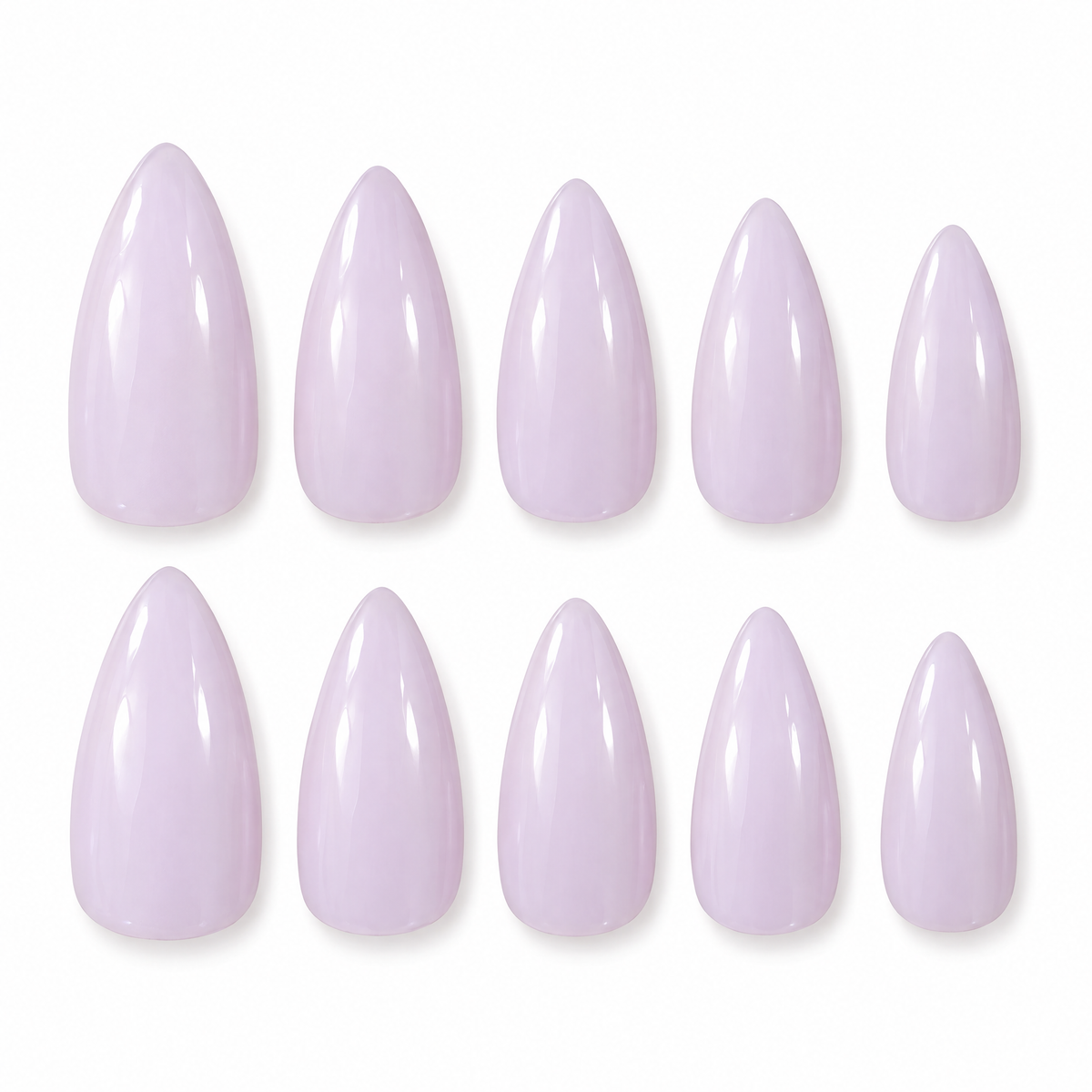 Lavender Milk Almond Press On Nails