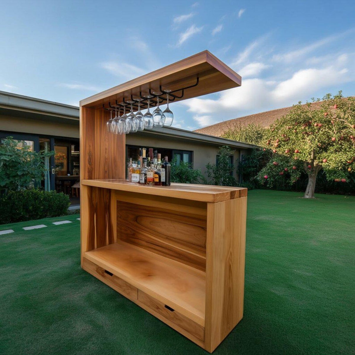 Contemporary Outdoor Bar Cabinet For Backyard Garden And Patio - view 3