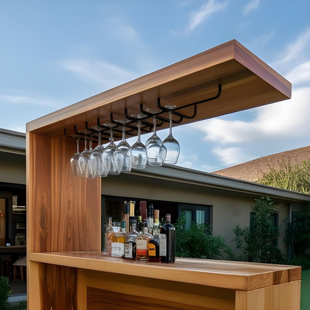 Contemporary Outdoor Bar Cabinet For Backyard Garden And Patio - view 2