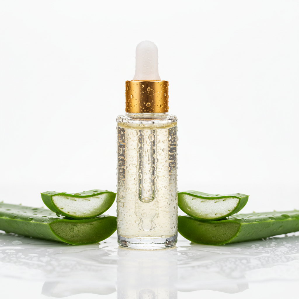 Hydrating Face Serum in glass dropper bottle
