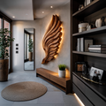 Abstract Wooden Wing Wall Art For Modern Wall Decor