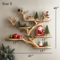 Branch Tree Shelf Floating Corner Shelf Mid Century - view 4