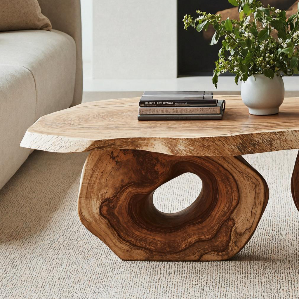 Antique Wood Coffee Table For Vintage Home Interiors