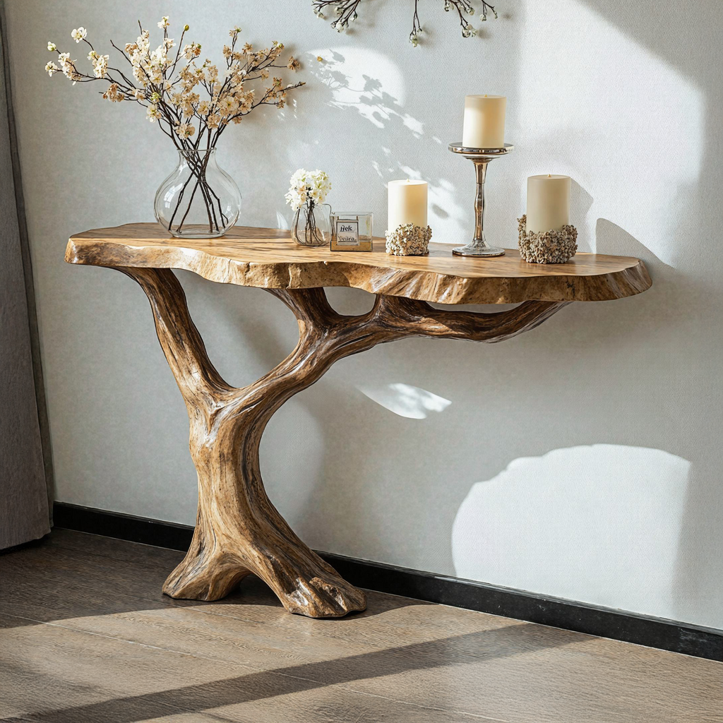 Farmhouse Console Table For Cozy Hallway Decor - view 3