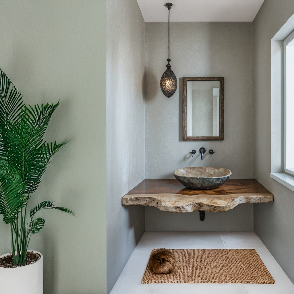 Elegant Rustic Bathroom Floating Shelves For Bathroom Organization - view 2