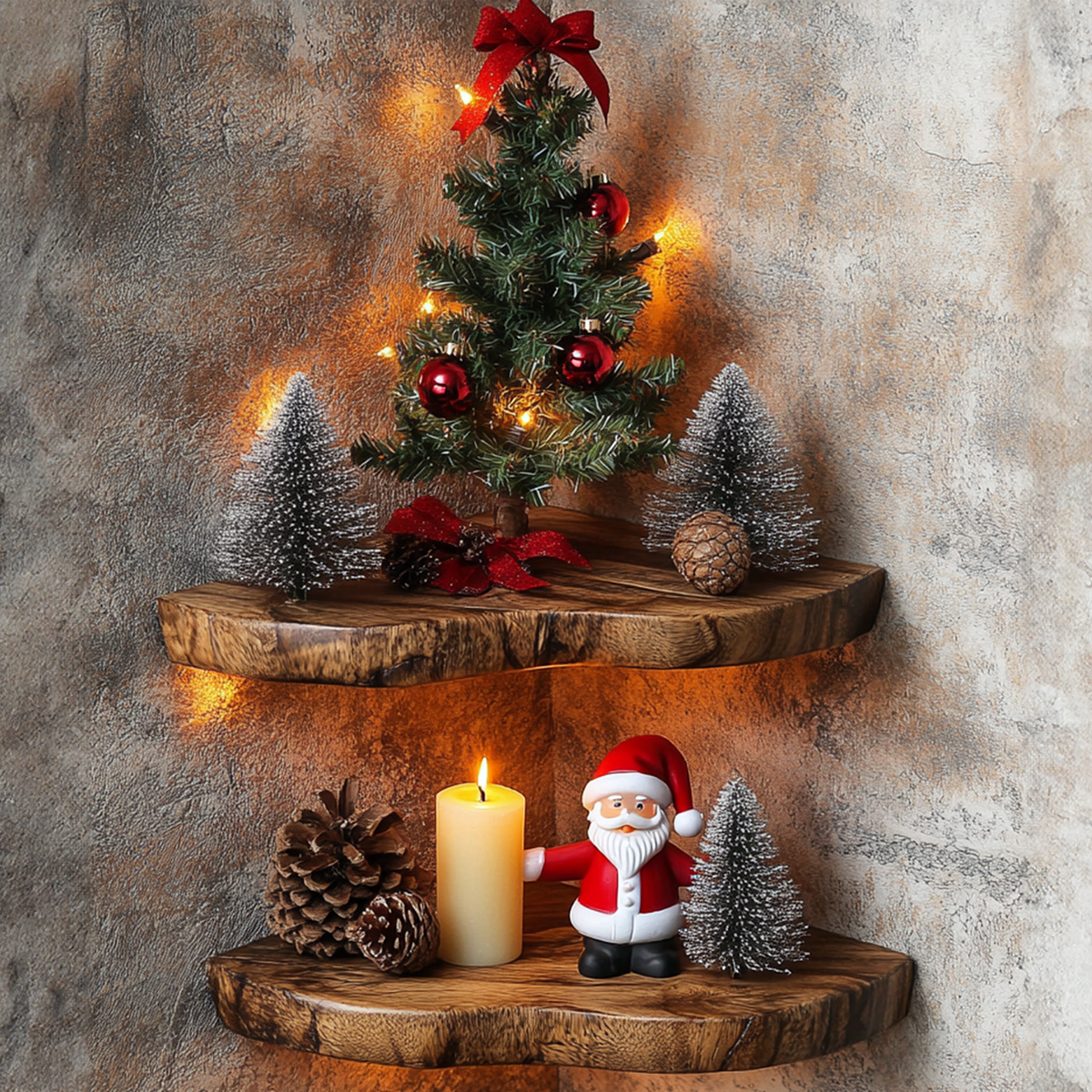 Christmas Floating Corner Wall Shelves Small Floating Shelf