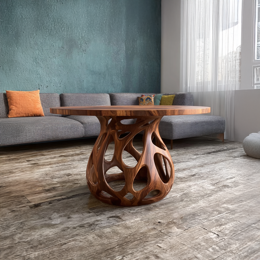 Coffee Table Solid Wood Rustic Style Gift - view 3