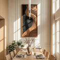 Contemporary Abstract Wood Wall Art Panel