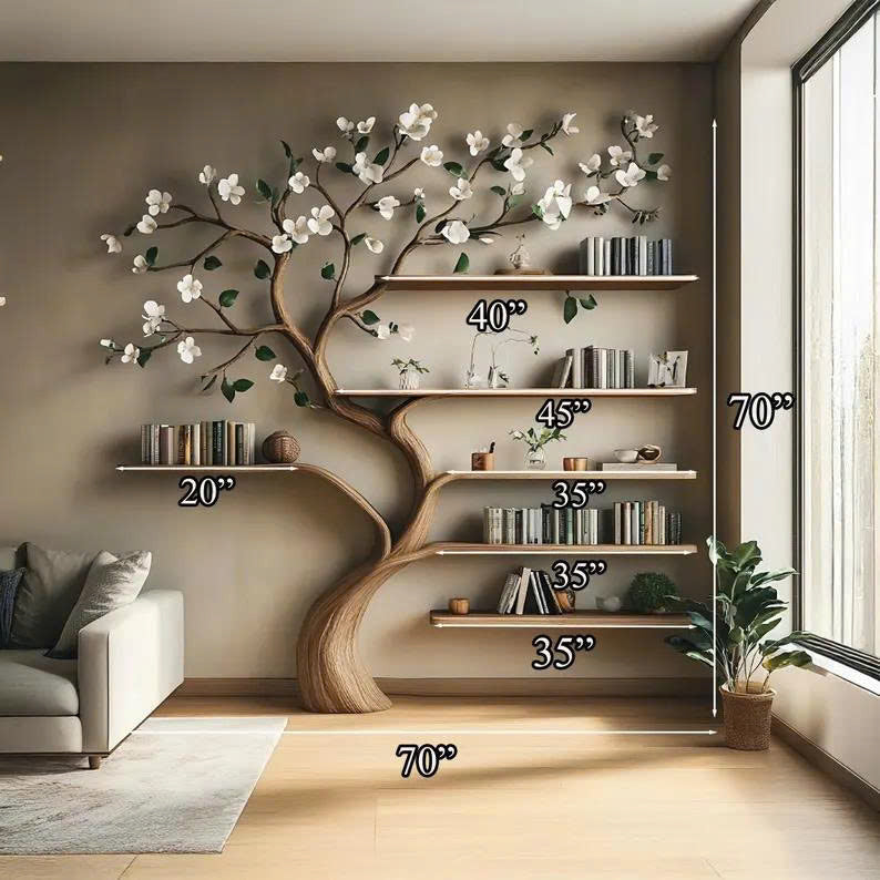 Bookcase Corner Shelf Shelves Gift Her - view 5
