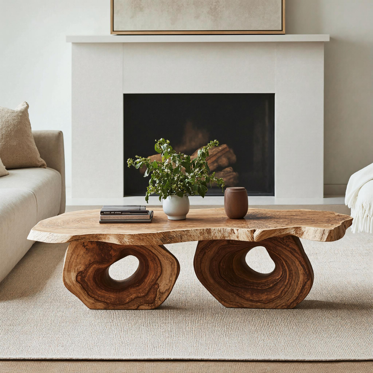 Antique Wood Coffee Table For Vintage Home Interiors - view 3