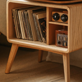 Classic Record Player Stand For Living Room, Bedroom, Office